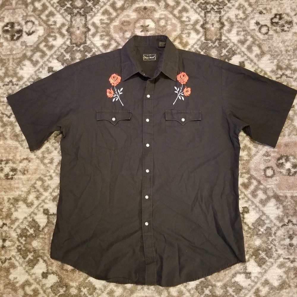 High Noon Rockabilly Western Short Sleeve Shirt
